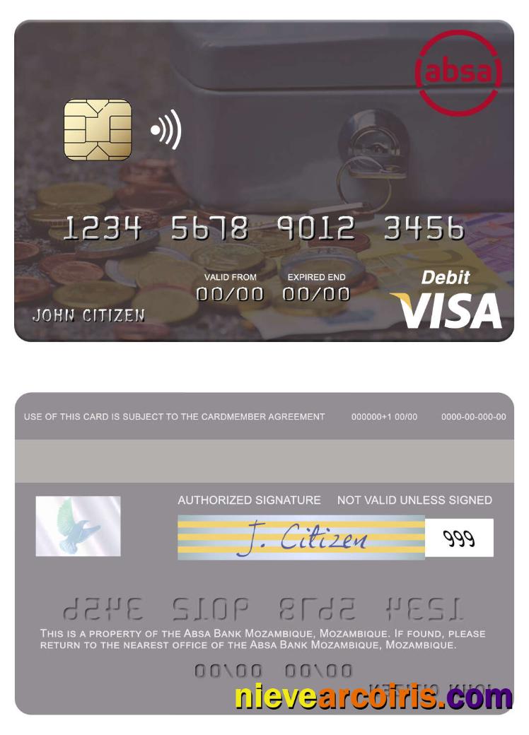 Mozambique Absa Bank Mozambique visa debit card